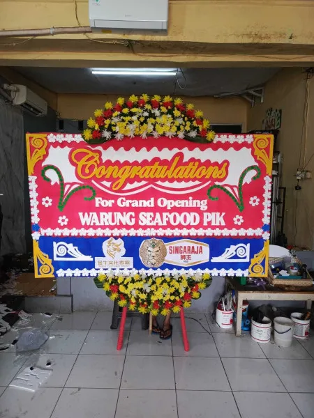 Papan Bunga Ucapan Selamat Pelem Gabus