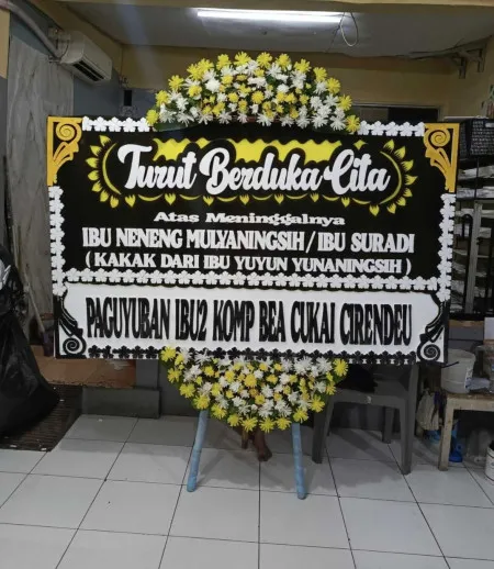 Papan Bunga Duka Pelem Gabus